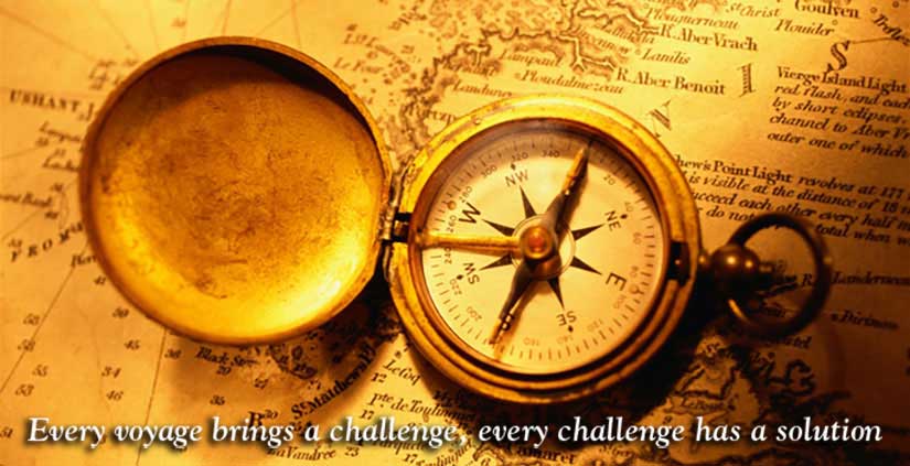 compass and map